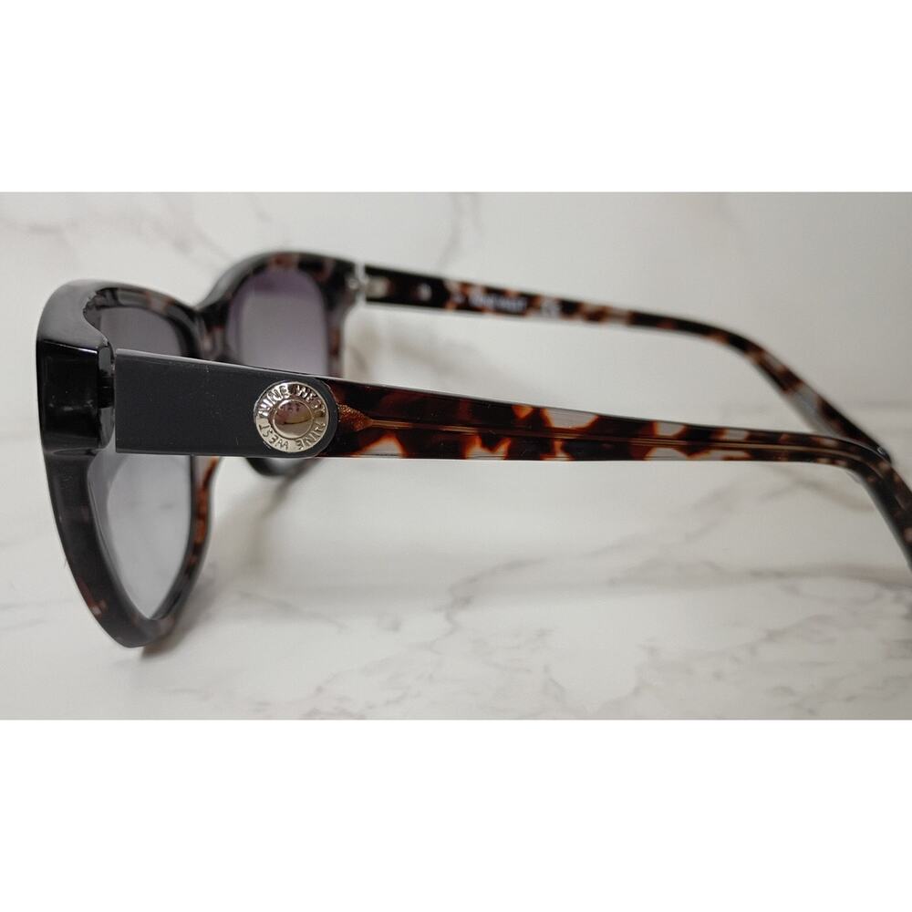 NINE WEST Square Tortoise‎ & Dark Gray Lenses Sunglasses - NWT